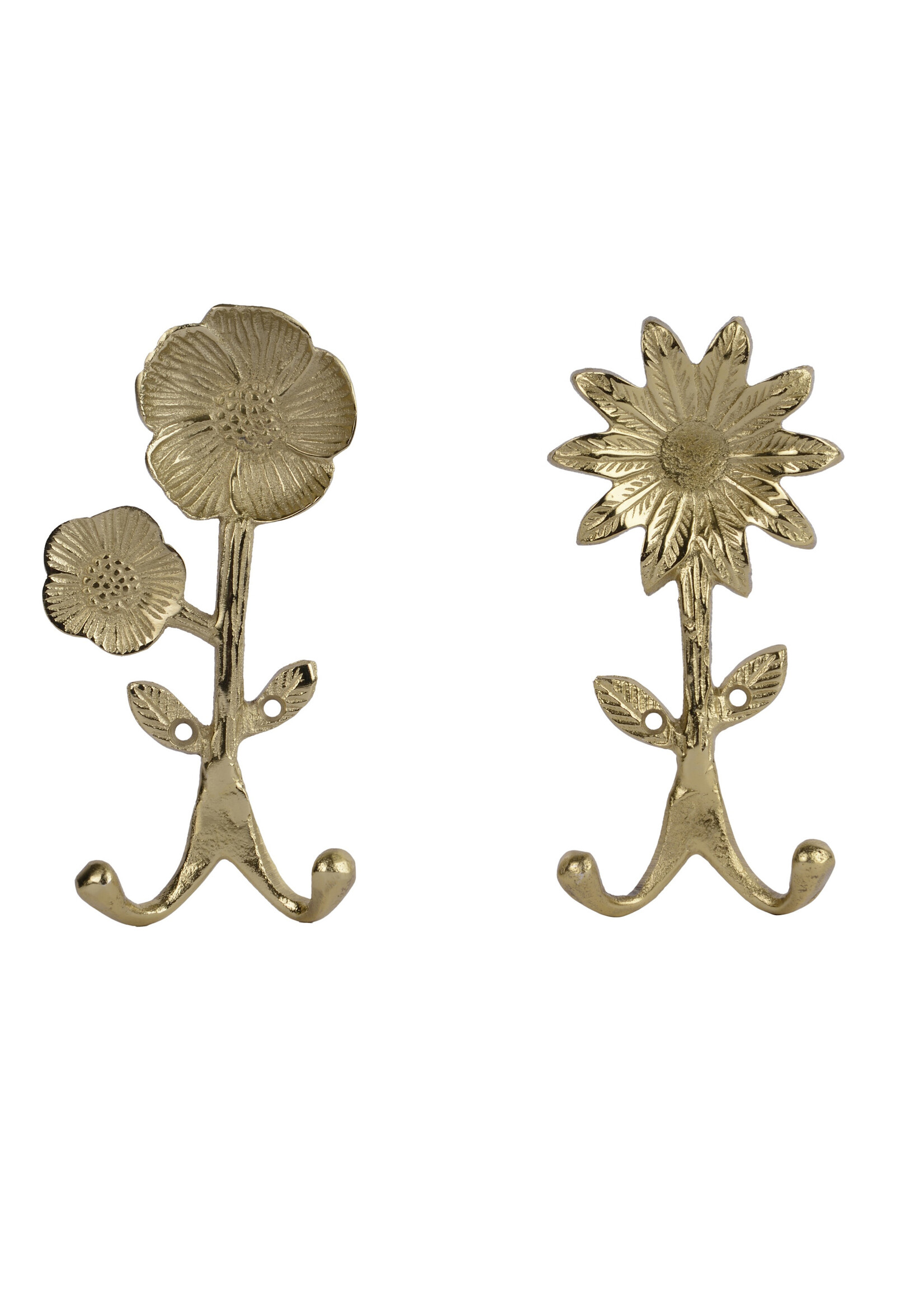 Decoris Flower Hooks Gold - Price is for one