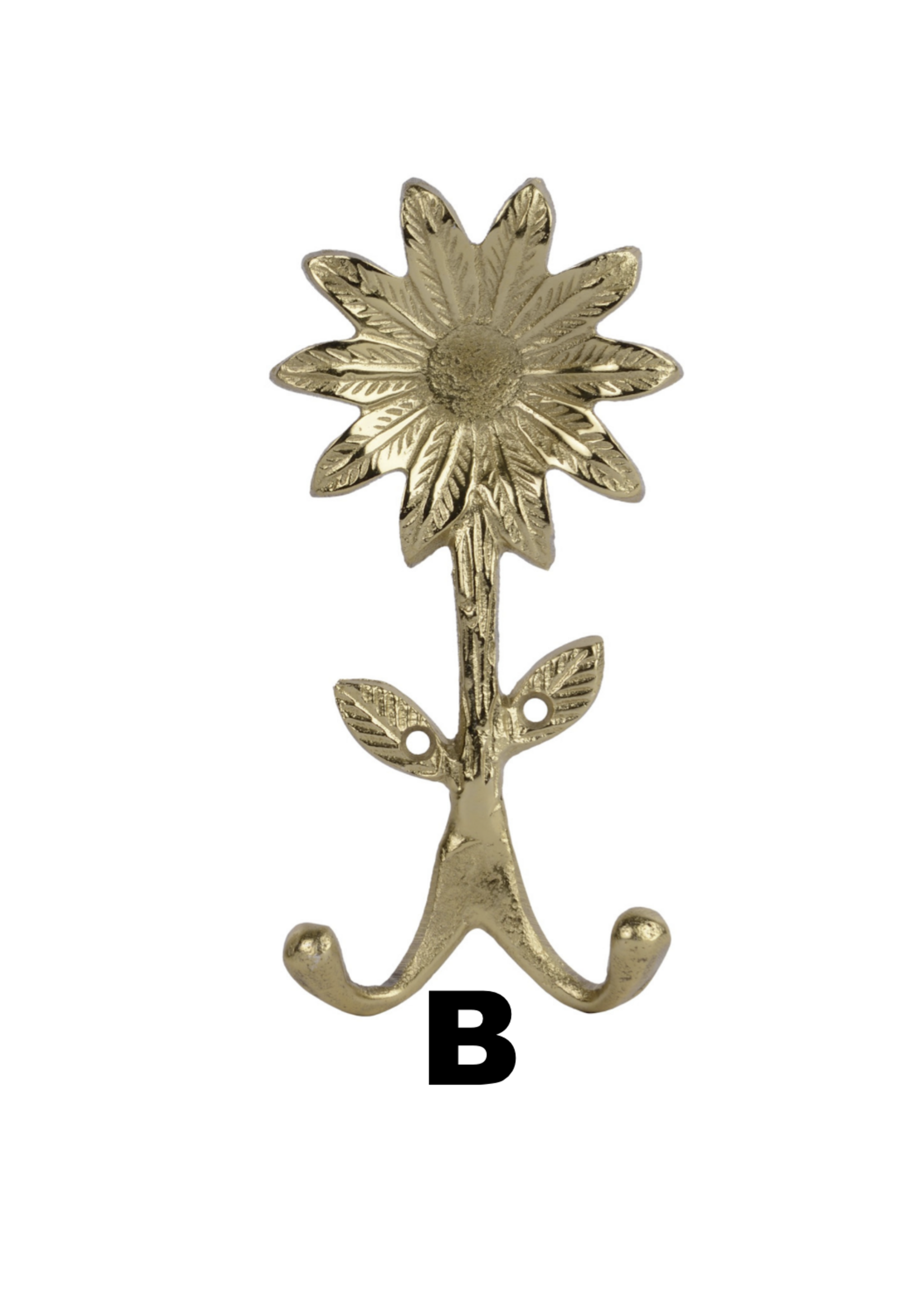 Decoris Flower Hooks Gold - Price is for one