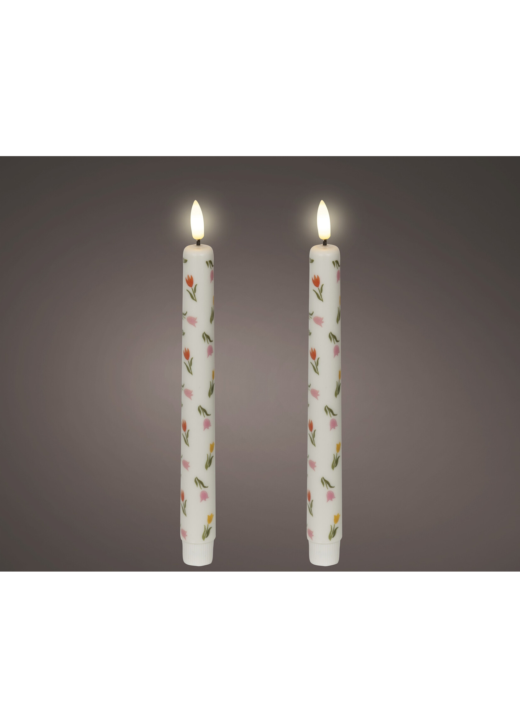 Decoris Flower Dinner Candle Led Flame