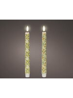 Decoris Yellow or Orange Flower Dinner Candle Led Flame