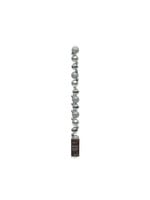 Decoris Silver Mini Shatterproof Baubles  Shiny, Glitter, Matt 14 Pack