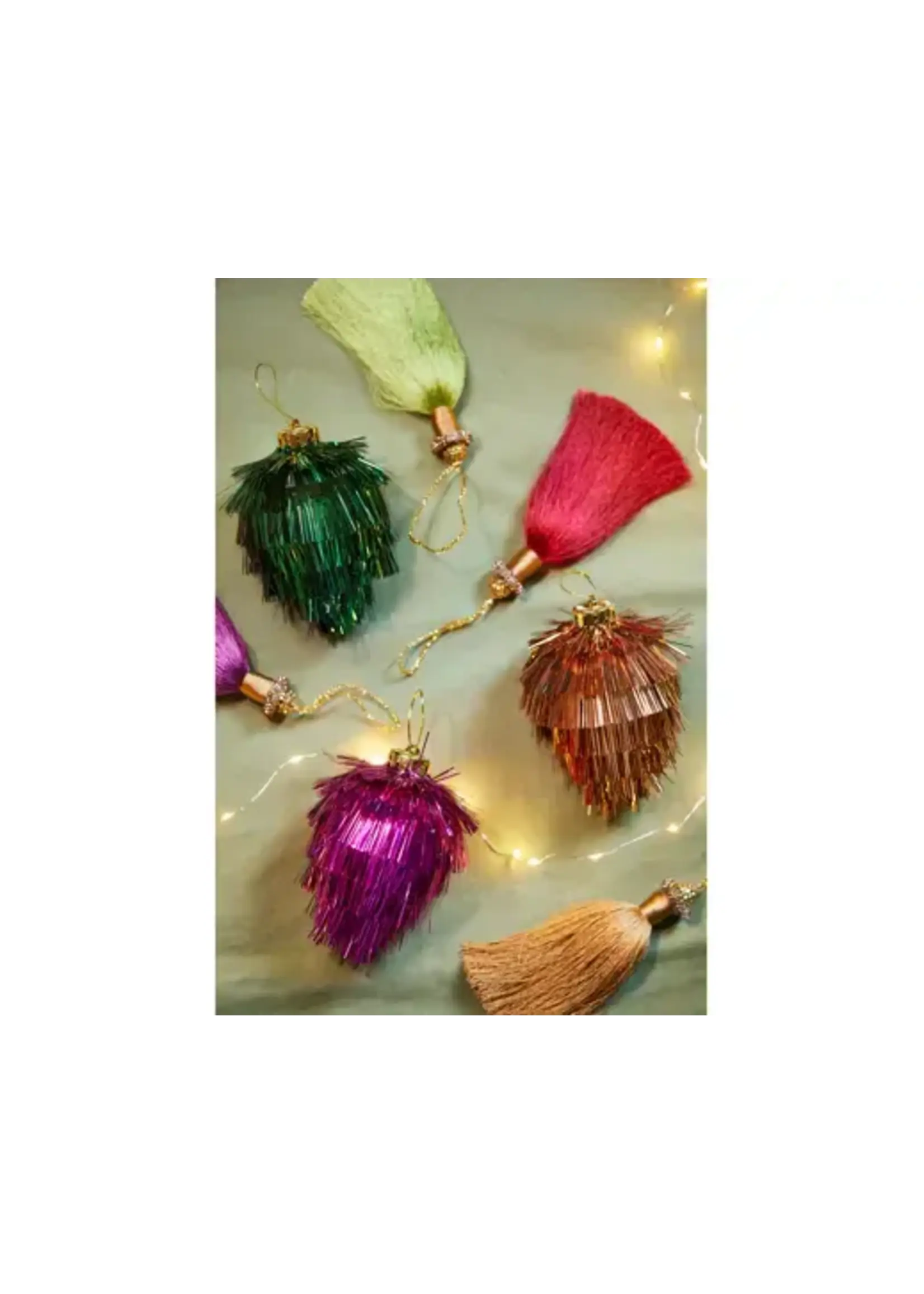 Decoris Tinsel Bauble Set of 3