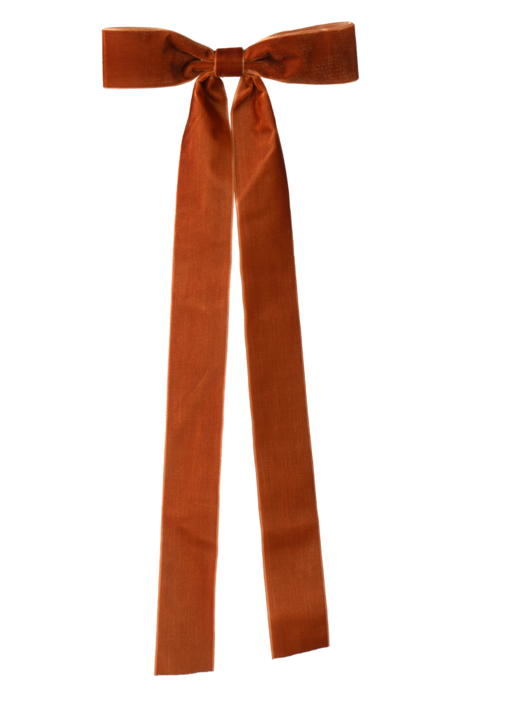 Decoris Velvet Rust Orange  Bows - Set of 3 - 40cm