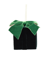 Decoris Green Velvet Style Hanging Box 6cm