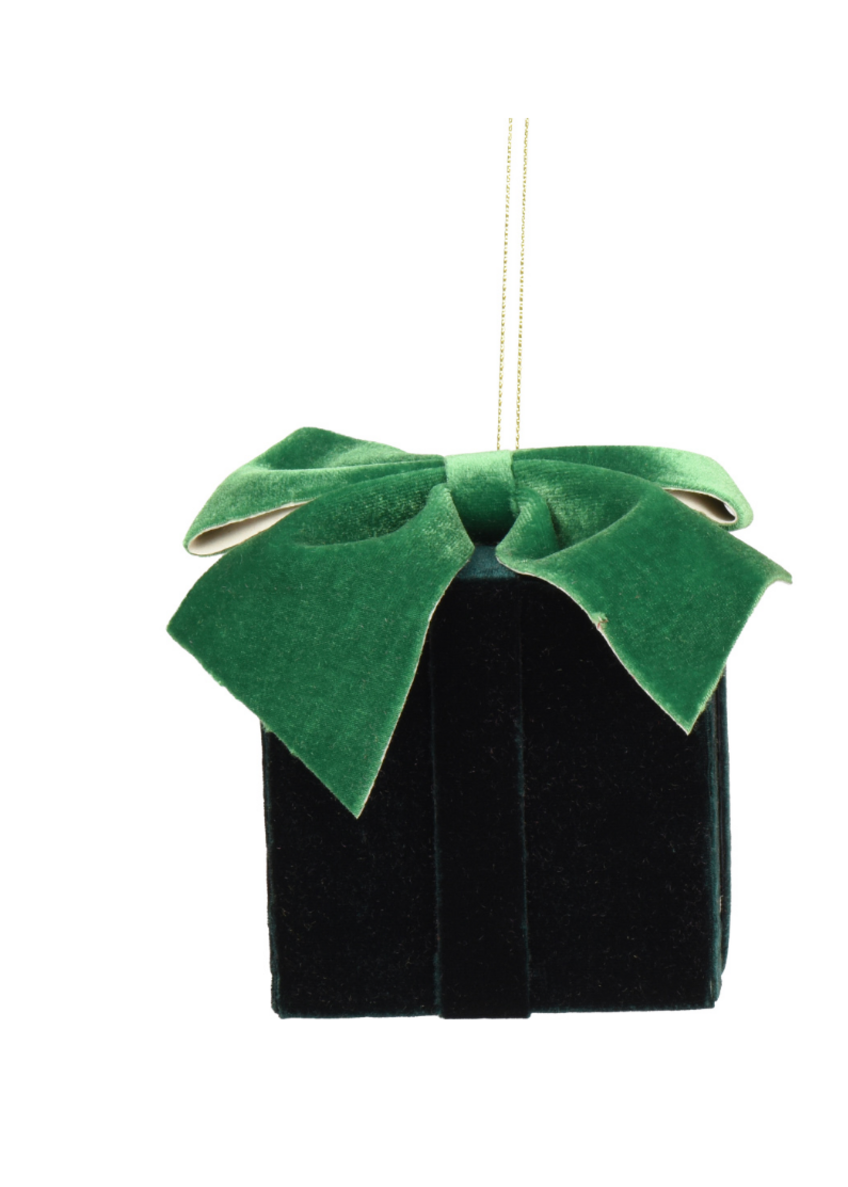 Decoris Green Velvet Style Hanging Box 6cm