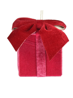 Decoris Pink Velvet Style Hanging Box 6cm