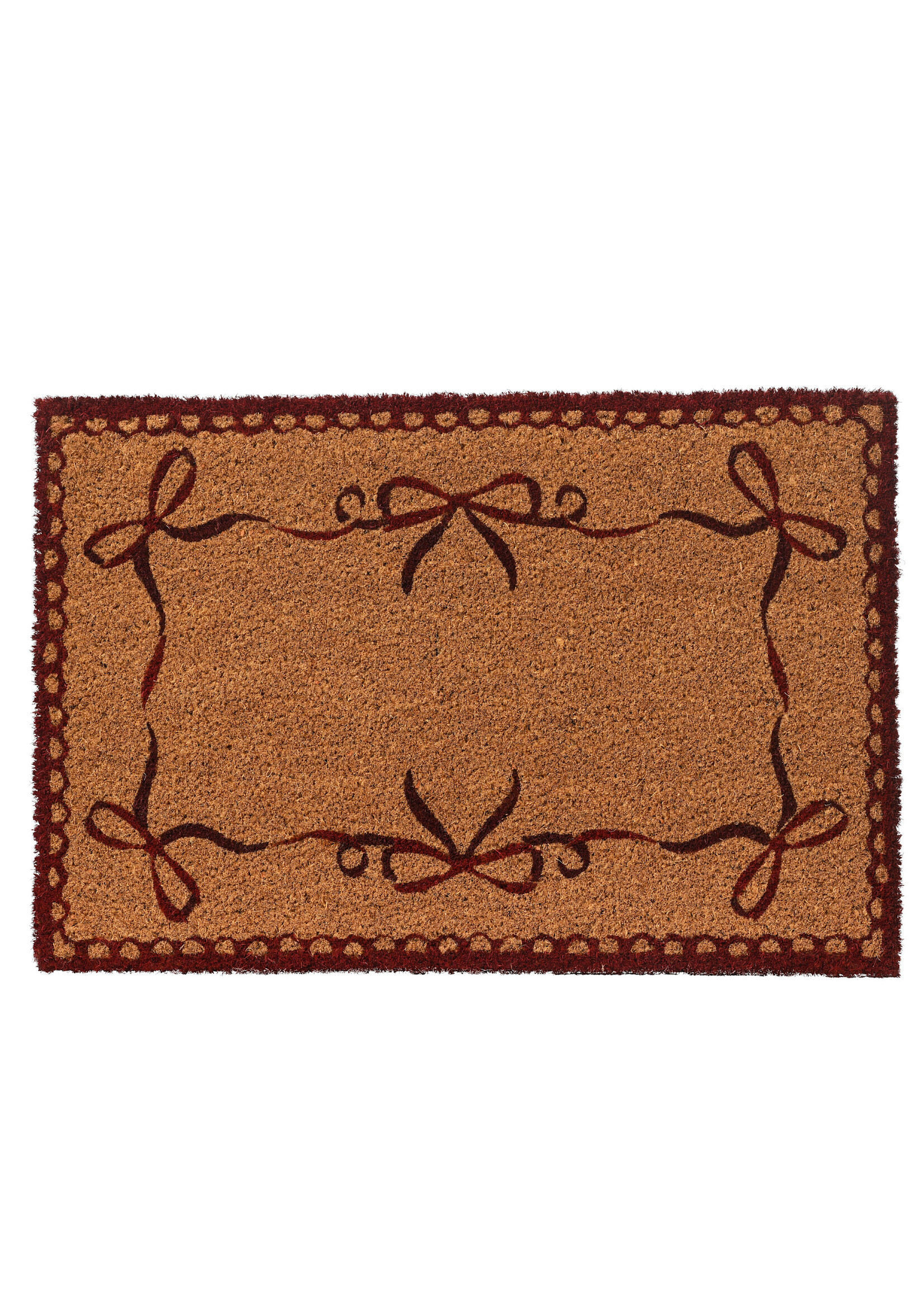 Decoris Bow Coir Doormat 60x40cm