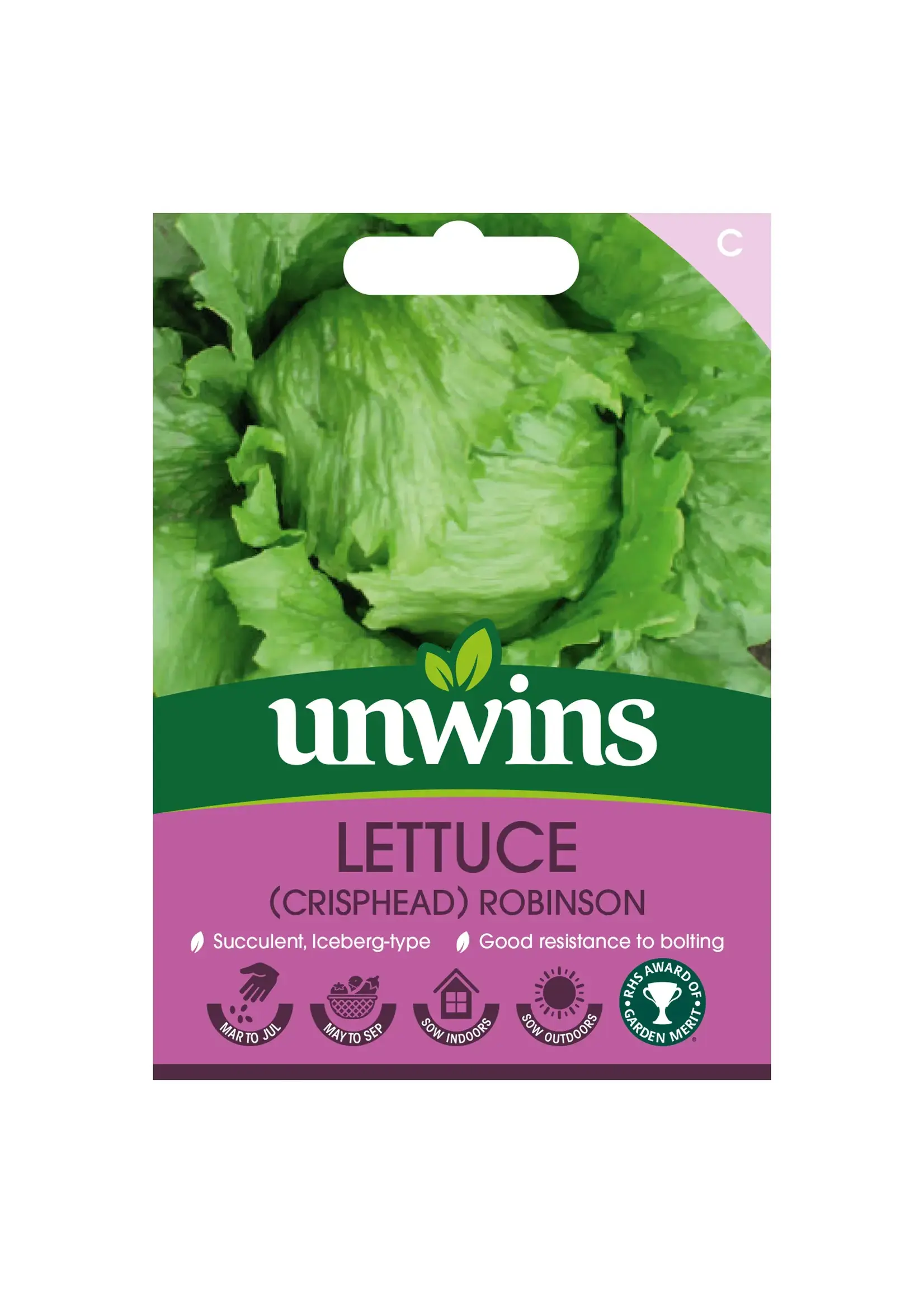 Unwins Lettuce - Crisphead Robinson
