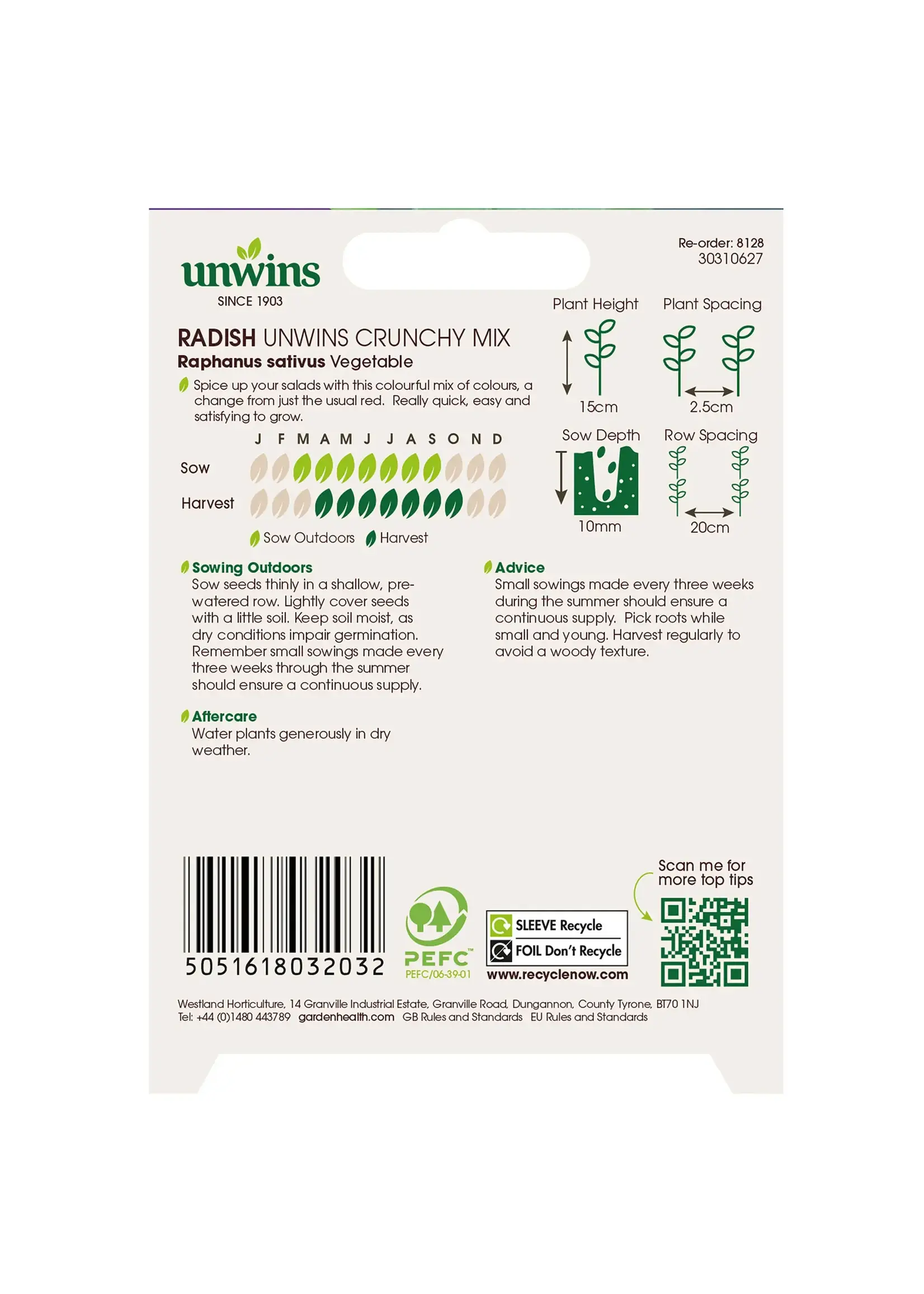 Unwins Radish - Unwins Crunchy Mix
