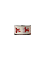 Decoris Narrow Ribbon - Red Bows  270cm x 3.8cm