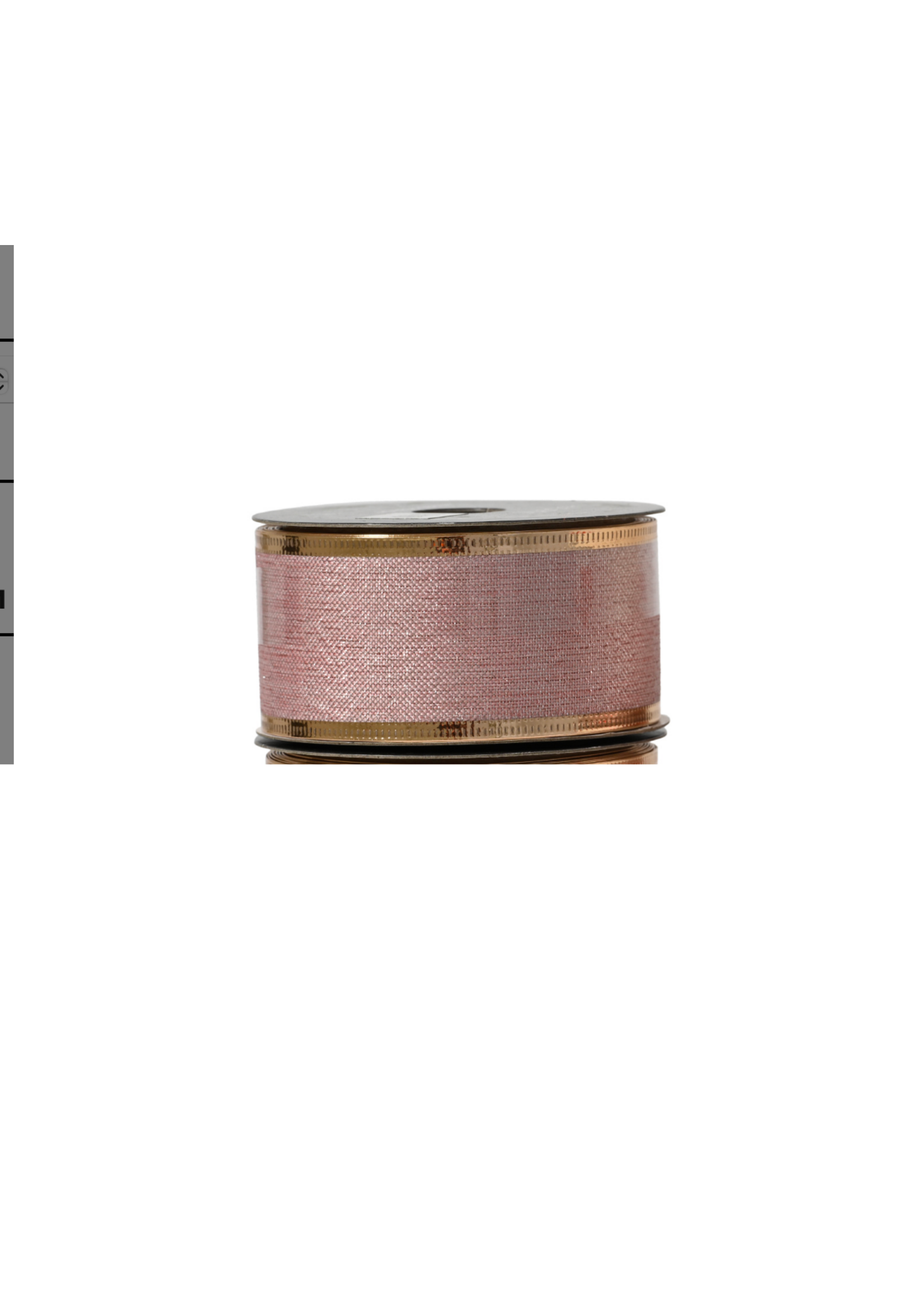 Decoris Narrow Wired Ribbon - Pink Glitter  270cm x 3.8cm