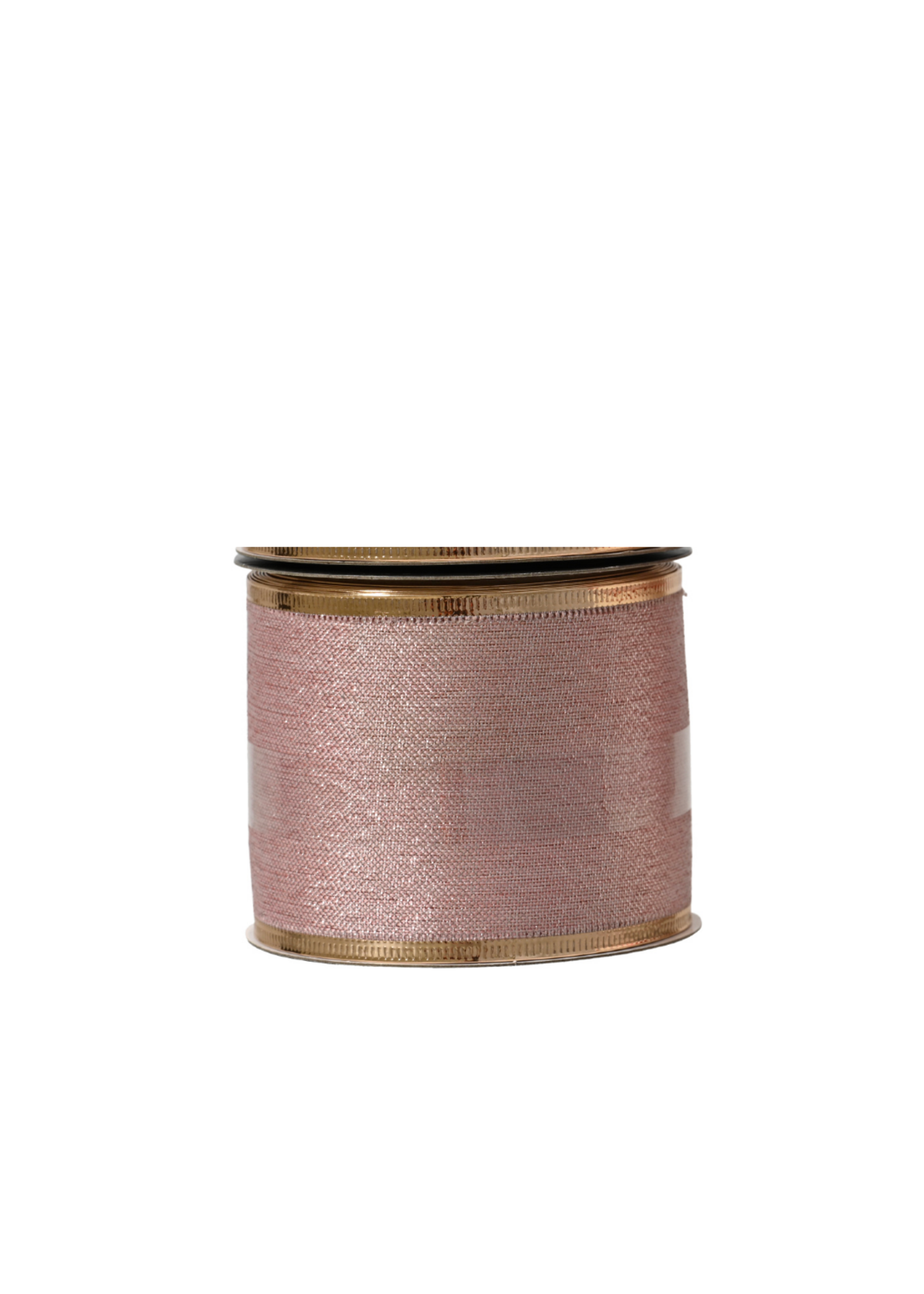 Decoris Wide Wired Ribbon - Pink Glitter  200cm x 6.3cm