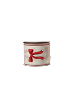 Decoris Wide Ribbon - Red Bows  200cm x 6.3cm
