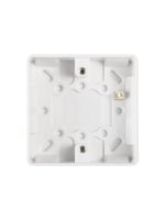 Securlec Securlec Surface Mount Pattress Box 1 Gang 16mm Deep