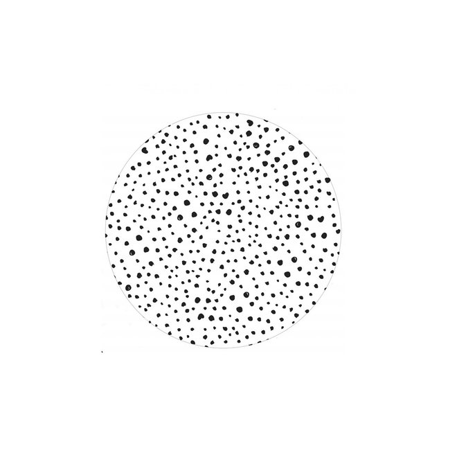 Coaster speckles black and white