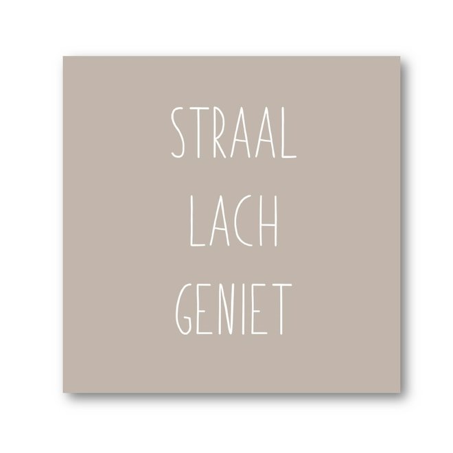 Tile Boho Straal, lach, geniet beige