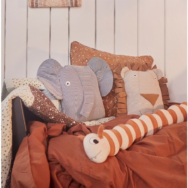 Erik Elephant Denim Cushion