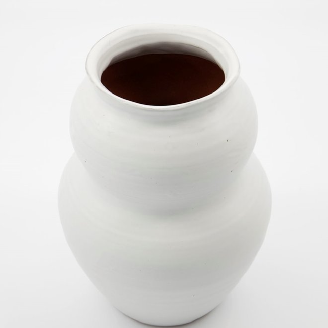 Vase Juno white - L