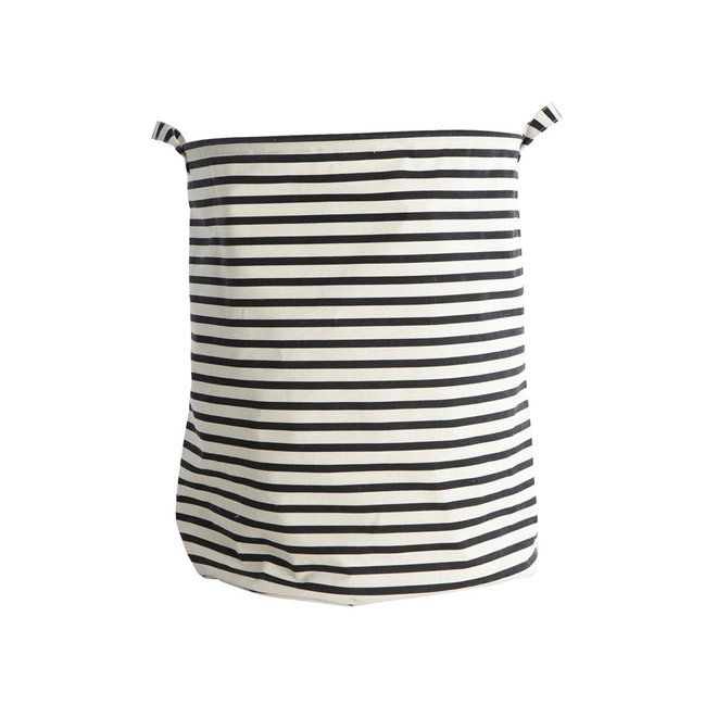 Laundry Bag Stripes Black