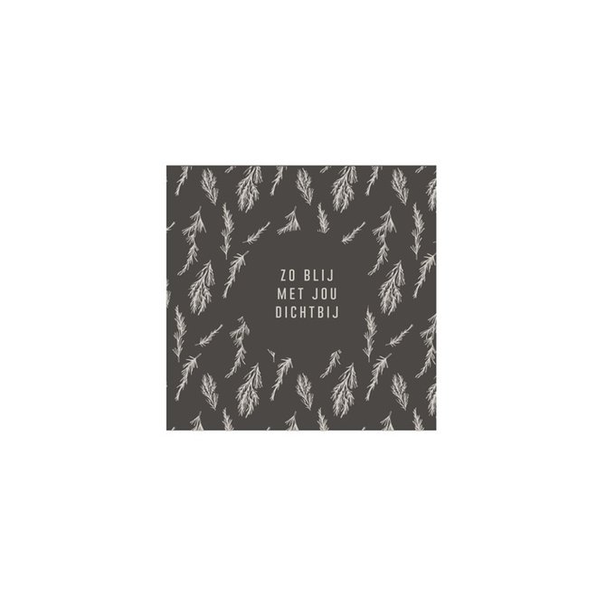 Paper napkins jou dichtbij anthracite grey