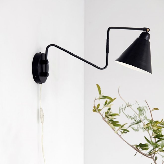 Wandlamp Game Swing Zwart