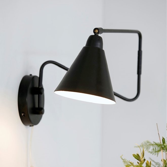 Wandlamp Game Swing Zwart