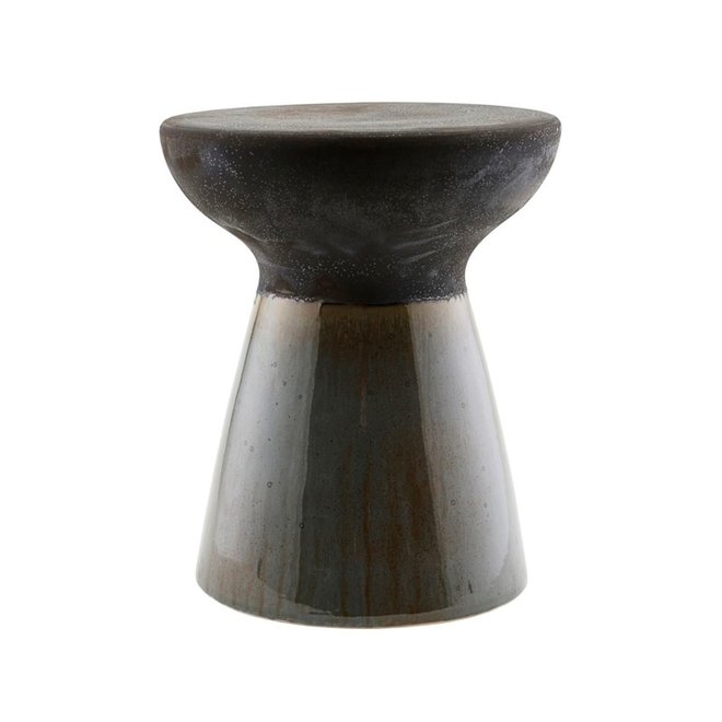 Stool, Pablo, earthenware Green/Brown