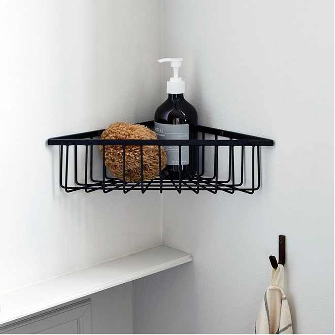 Triangular Basket Bath  black