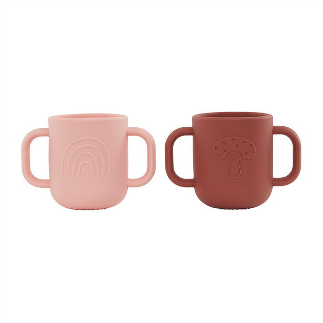 Kappu Cup - Pack of 2 - Coral / Nutmeg