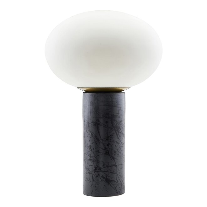 Tafellamp Opal Wit/Zwart