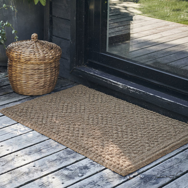 Door mat, Clean, Natural 60x90cm