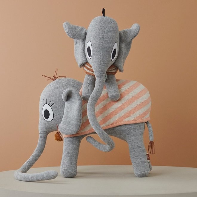 Knuffel Ramboline Olifant - Grijs