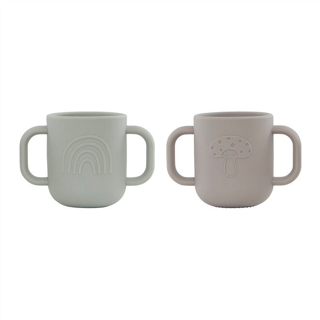 Kappu Cup - Pack of 2 - Clay / Pale Mint