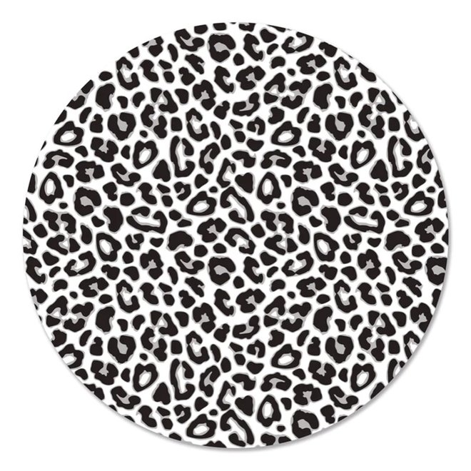 Wall Circle Leopard black