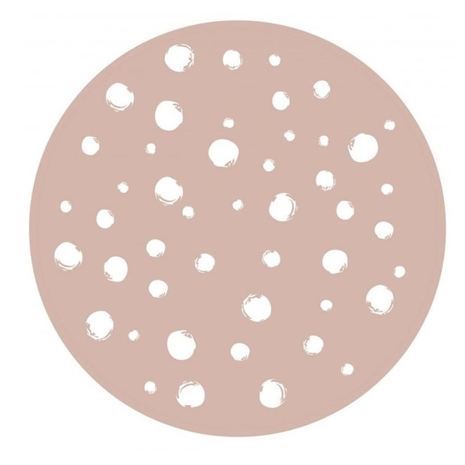 Wall Circle Dots Rose