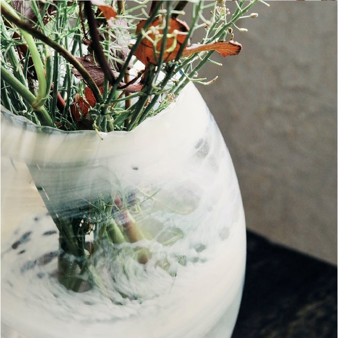Handmade Vase, Jupiter, Light green