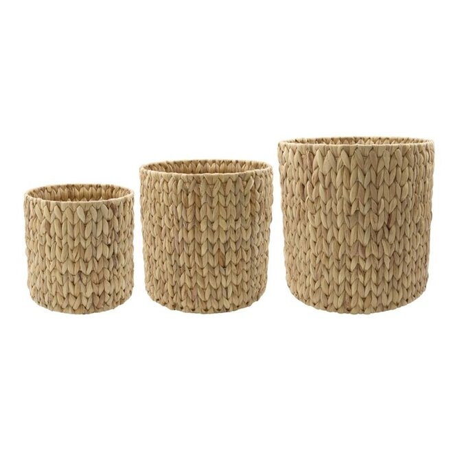 Baskets/Storages, Roun, Natural, Set of 3 sizes
