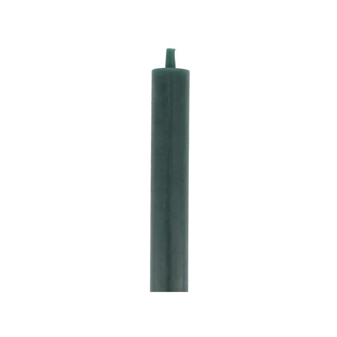 Short Candle rustik deep green