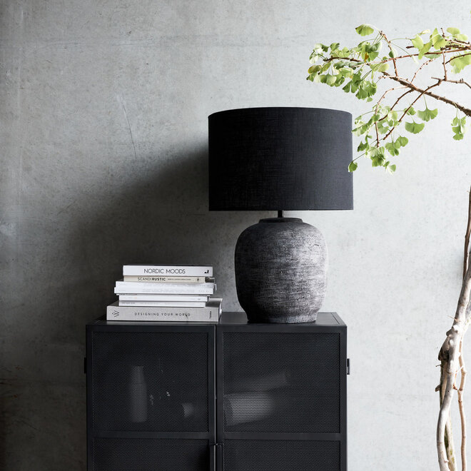 Table lamp, Tahi, Black incl. lampshade