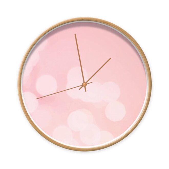 Clock Bokeh Pink