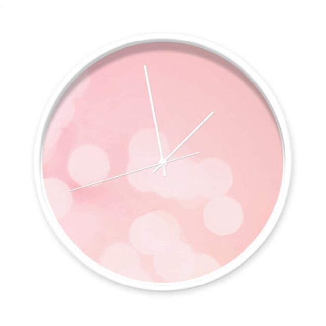 Clock Bokeh Pink