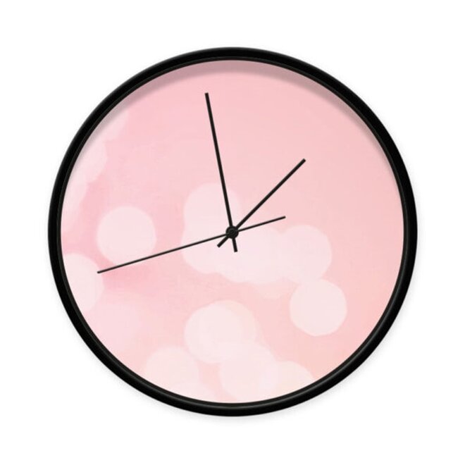 Clock Bokeh Pink