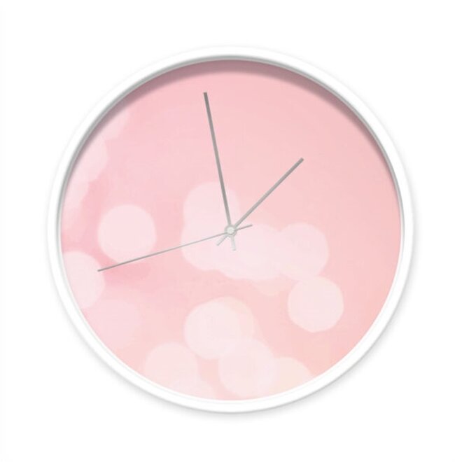 Clock Bokeh Pink