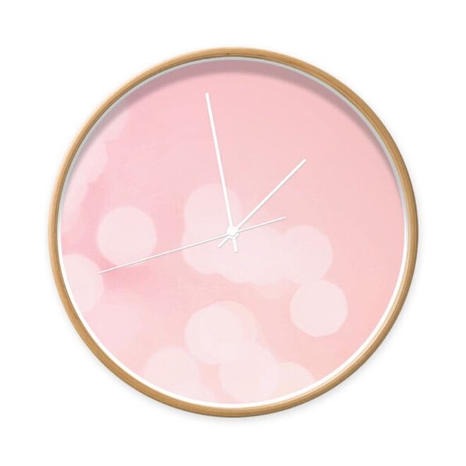 Clock Bokeh Pink