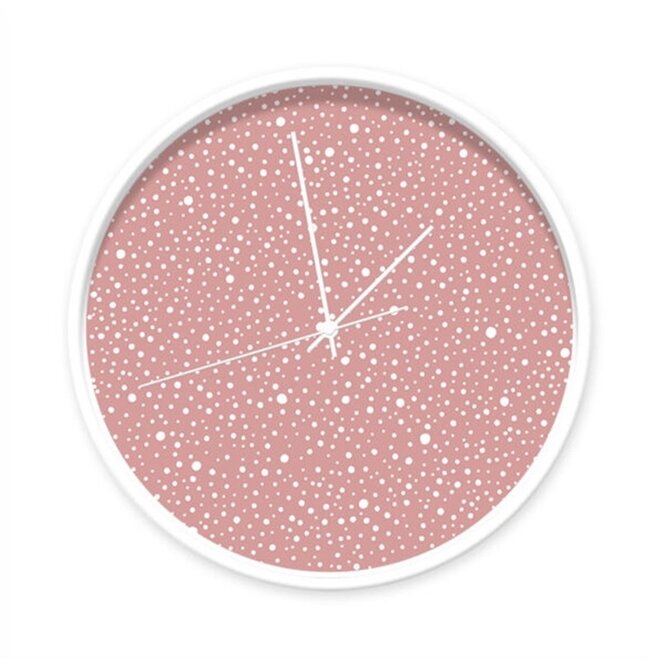 Clock Dots Old Pink
