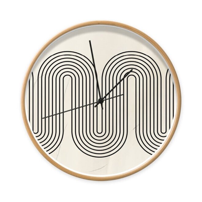 Clock Abstract Zigzag