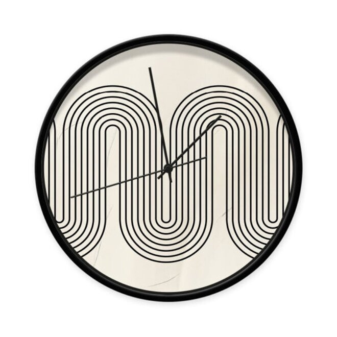 Clock Abstract Zigzag