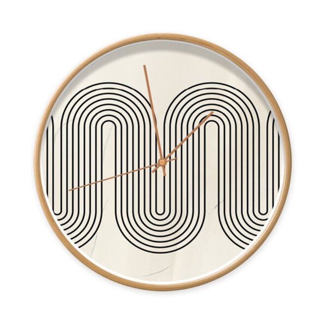 Clock Abstract Zigzag