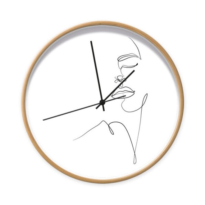 Clock One Line Face