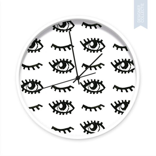 Designer Clock 'I open my eyes'